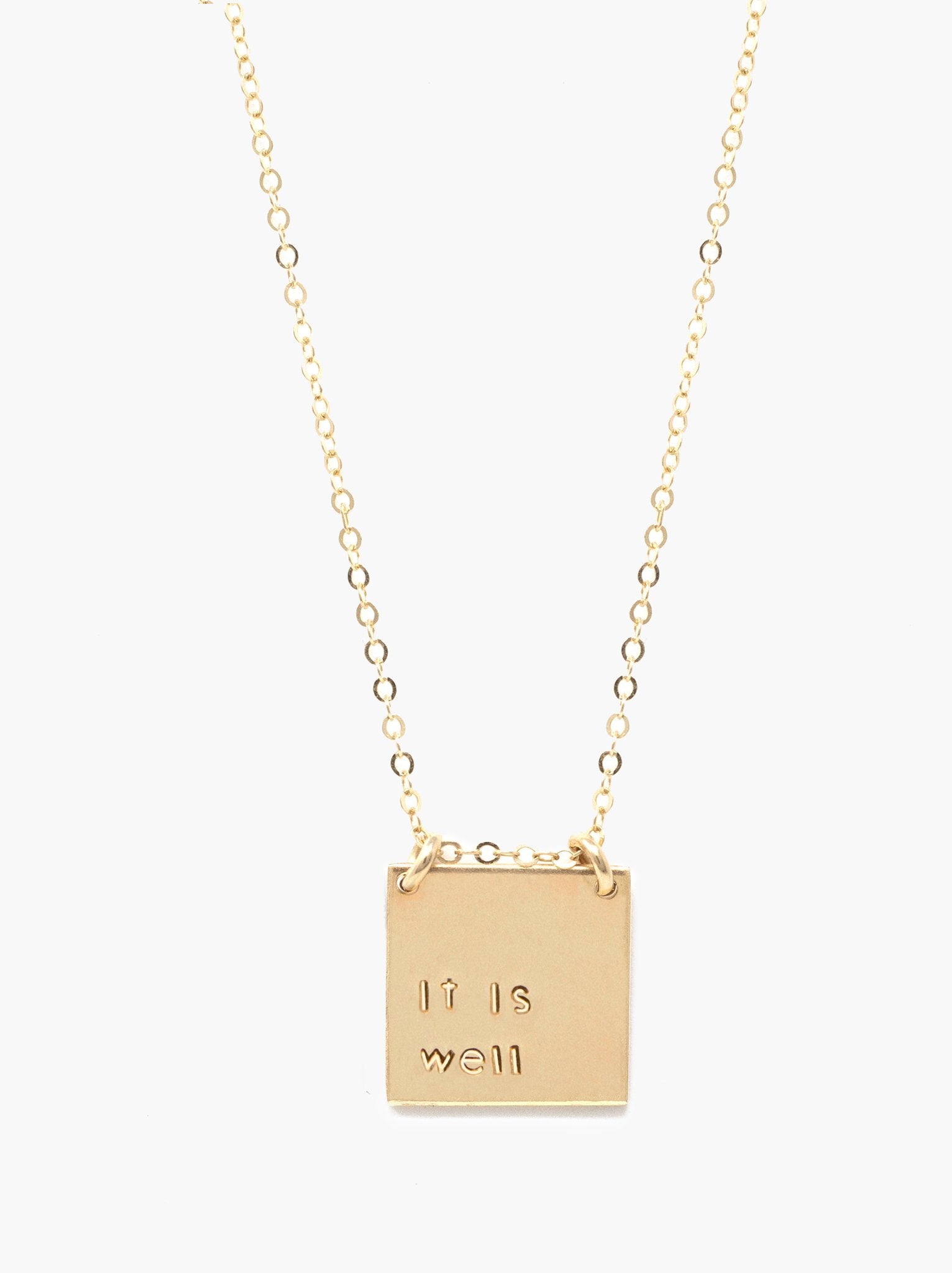Custom new arrivals phrase necklace