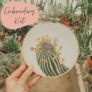 Embroidery Kit- Desert Cactus